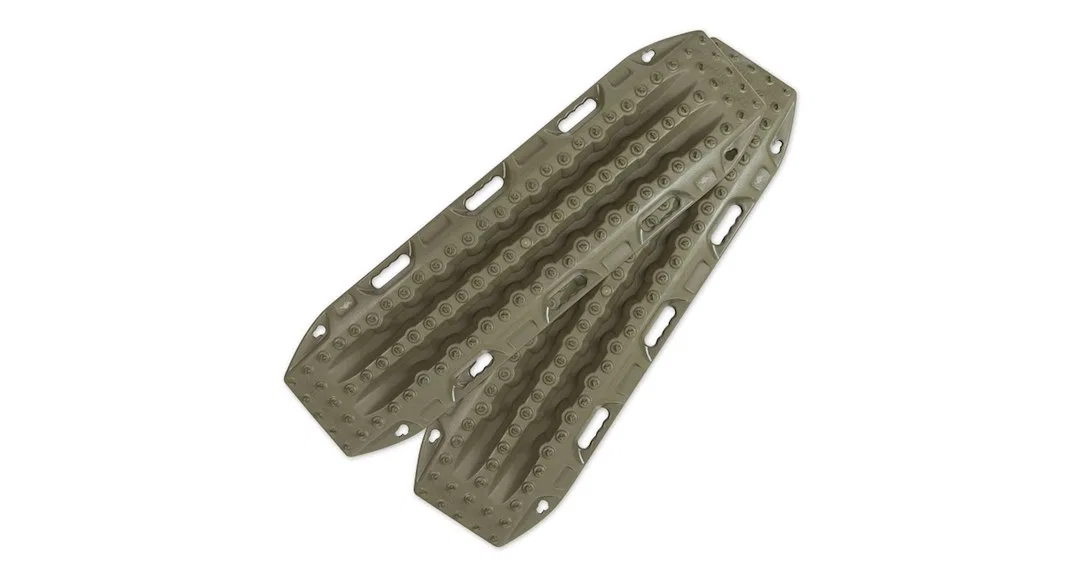 MTX02OD – RHINO RACK Traction Mat, 45 Inch Length x 13 Inch Width x 3-1/2 Inch Height Nylon Reinforced Plastic Olive ...